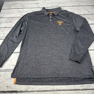 University of Tennessee Volunteers Chiliwear 1/4 button Pullover Mens XL  Gray